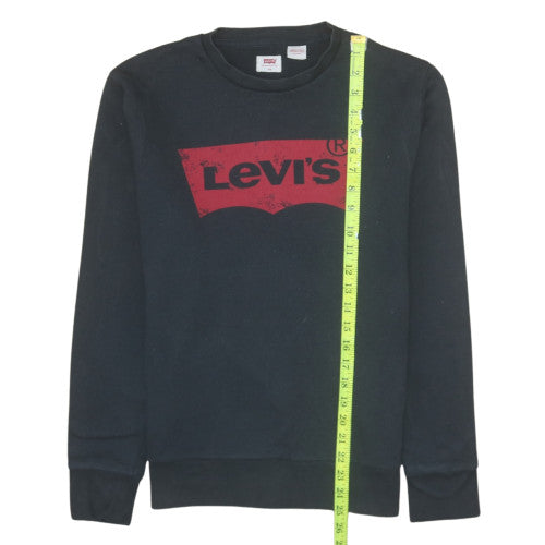 Mens UK Size XS Levi's Black Pullover Sweatshirt