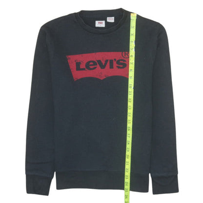 Mens UK Size XS Levi's Black Pullover Sweatshirt