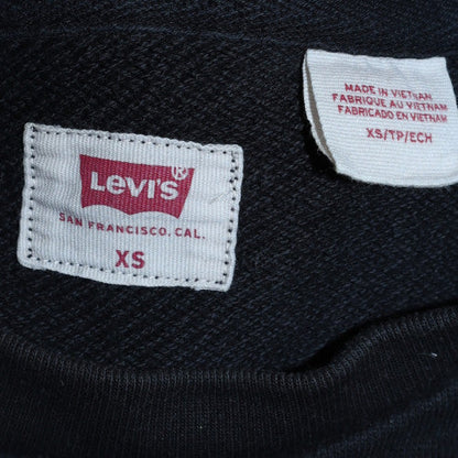 Mens UK Size XS Levi's Black Pullover Sweatshirt