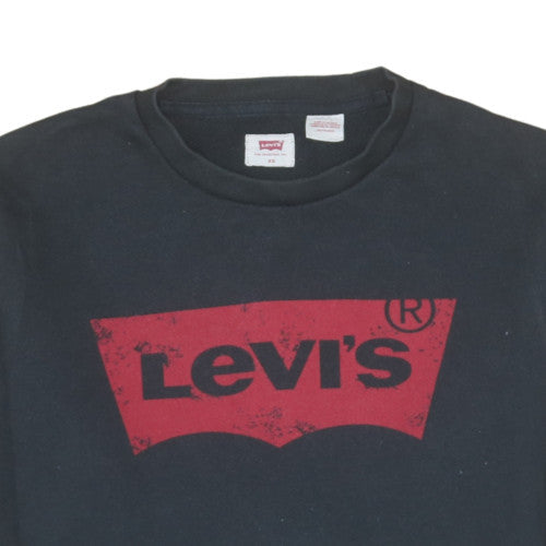 Mens UK Size XS Levi's Black Pullover Sweatshirt