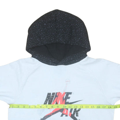 Nike Boys White Air Jordan Pullover Hoodie 12-13 Years Graphic Fleece