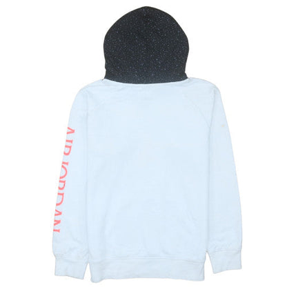 Nike Boys White Air Jordan Pullover Hoodie 12-13 Years Graphic Fleece