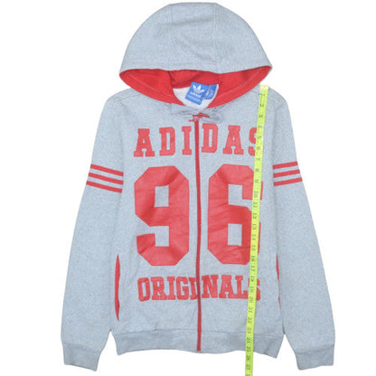 Mens UK Size S adidas Grey Full Zip Hoodie