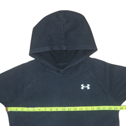 Under Armour Boys Black Pullover Hoodie 13-14 Years Fleece Sportswear