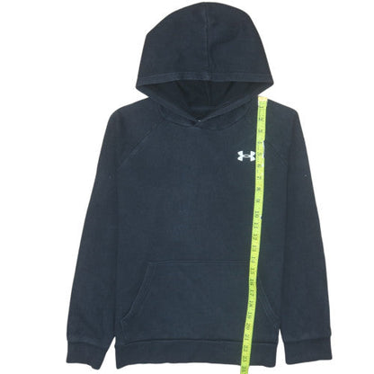 Under Armour Boys Black Pullover Hoodie 13-14 Years Fleece Sportswear