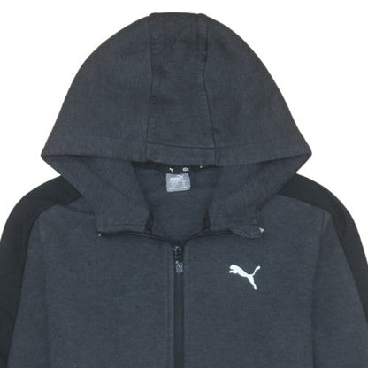 Puma Boys Black Full Zip Fleece Hoodie Size 14 Years