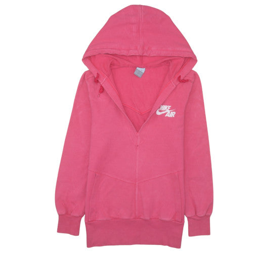 Womens UK Size M Nike Pink Full Zip Hoodie