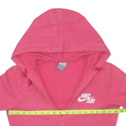 Womens UK Size M Nike Pink Full Zip Hoodie