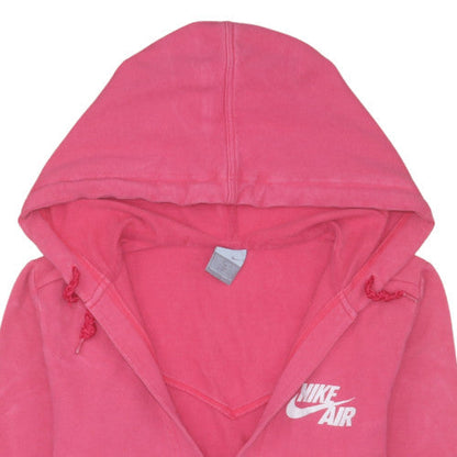 Womens UK Size M Nike Pink Full Zip Hoodie