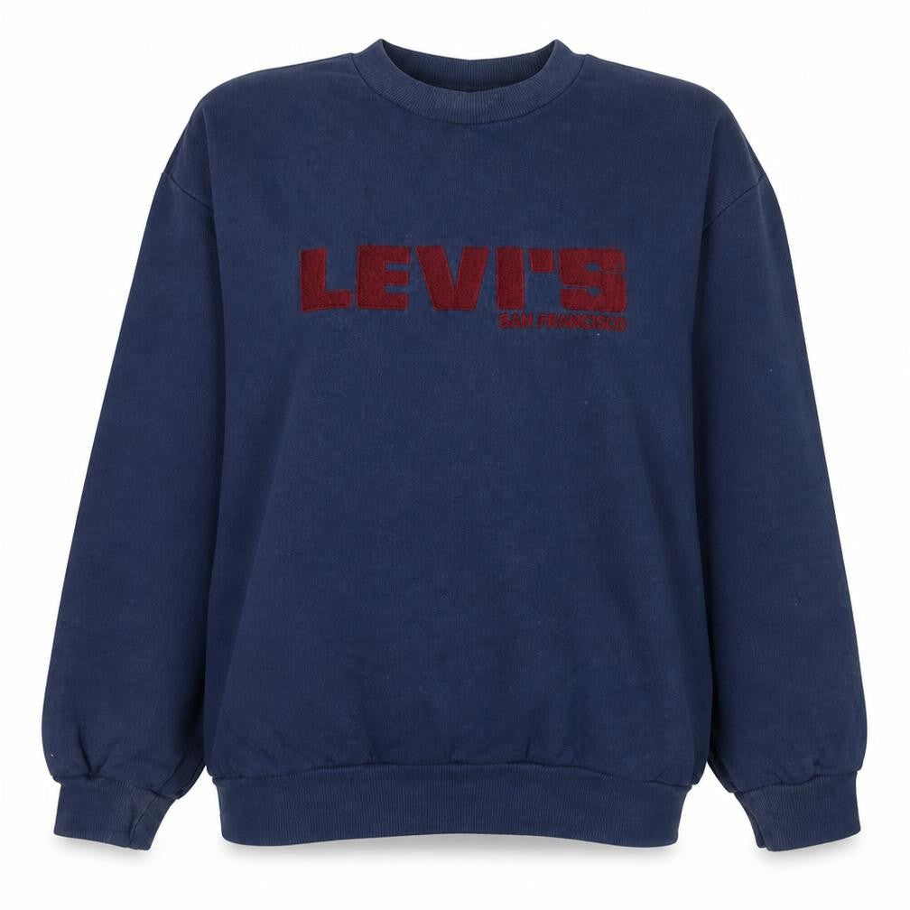 Womens UK Size L Levi's Blue Pullover Sweatshirt