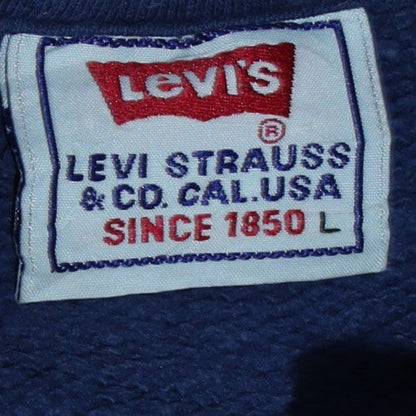 Womens UK Size L Levi's Blue Pullover Sweatshirt