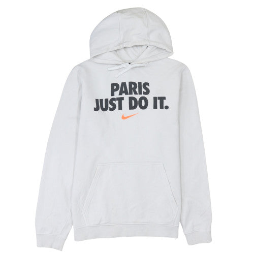 Mens UK Size M Nike White Pullover Hoodie