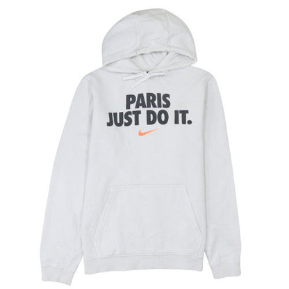 Mens UK Size M Nike White Pullover Hoodie