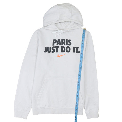 Mens UK Size M Nike White Pullover Hoodie