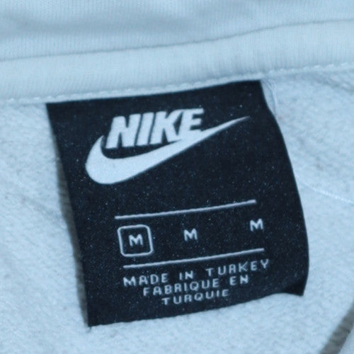 Mens UK Size M Nike White Pullover Hoodie