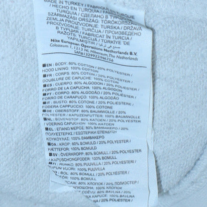 Mens UK Size M Nike White Pullover Hoodie