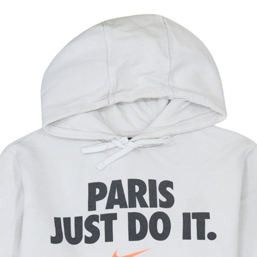 Mens UK Size M Nike White Pullover Hoodie