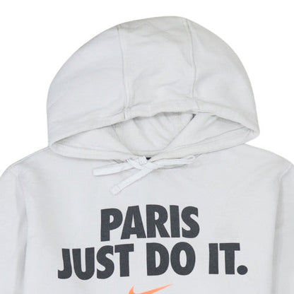 Mens UK Size M Nike White Pullover Hoodie