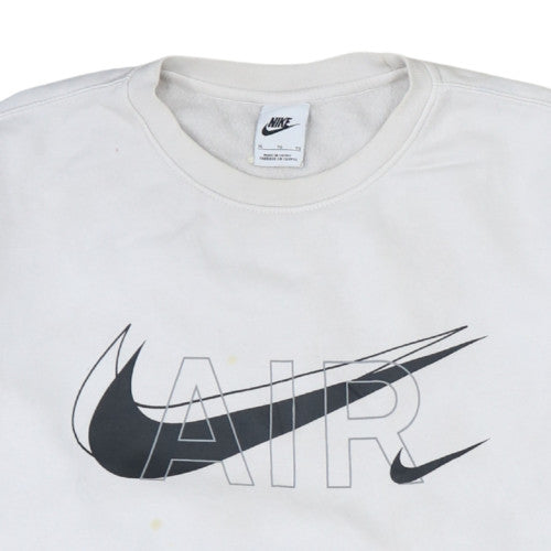 Womens UK Size XL Nike White Pullover Sweatshirt