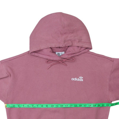 Womens UK Size 8 adidas Pink Pullover Hoodie