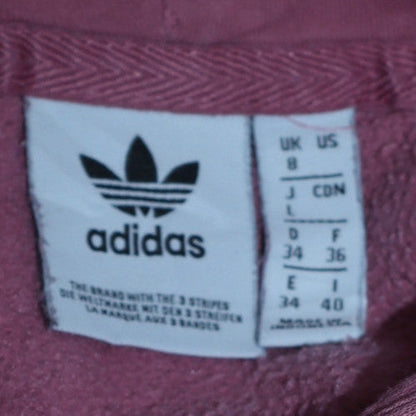 Womens UK Size 8 adidas Pink Pullover Hoodie