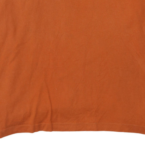 Mens UK Size XL LUOMO SPORT Brown Henley Sweatshirt
