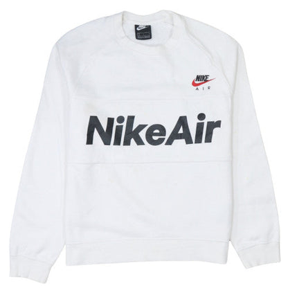 Mens UK Size S Nike White Pullover Sweatshirt