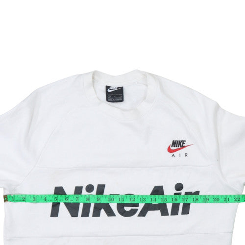 Mens UK Size S Nike White Pullover Sweatshirt