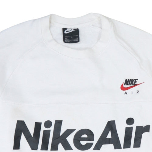 Mens UK Size S Nike White Pullover Sweatshirt
