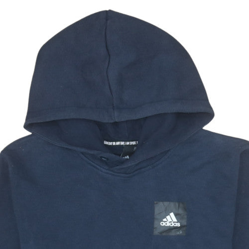 Mens UK Size S adidas Blue Pullover Hoodie