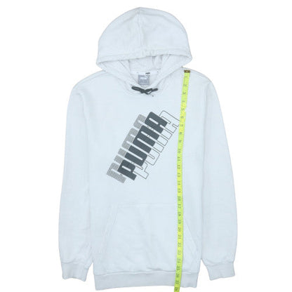 Mens UK Size M PUMA White Pullover Hoodie