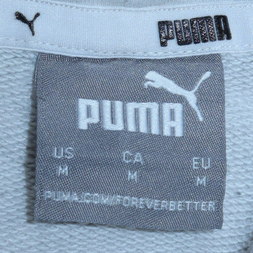 Mens UK Size M PUMA White Pullover Hoodie