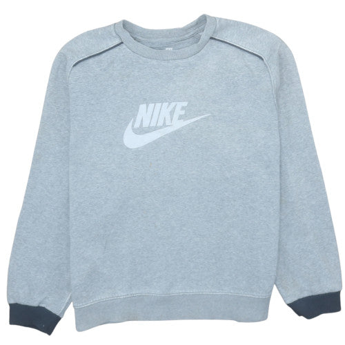Womens UK Size M Nike Grey Pullover Sweatshirt