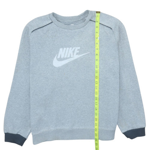Womens UK Size M Nike Grey Pullover Sweatshirt