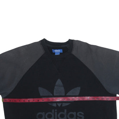 Mens UK Size L adidas Black Pullover Sweatshirt