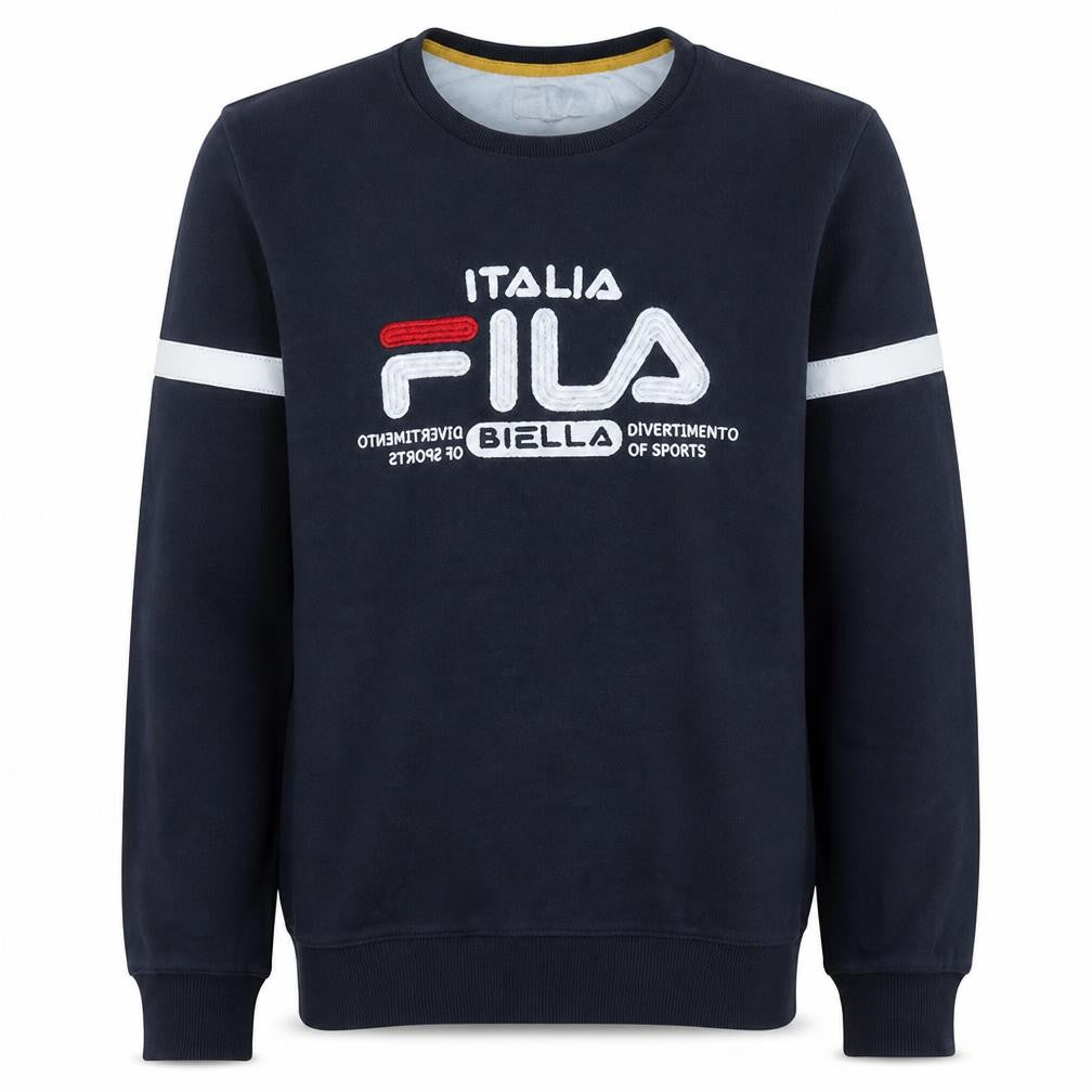 Mens UK Size M FILA Blue Pullover Sweatshirt