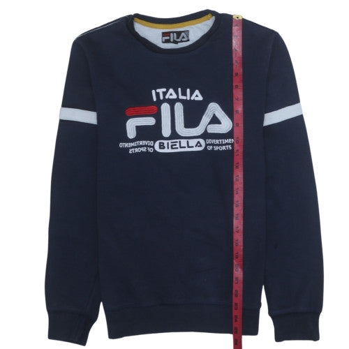 Mens UK Size M FILA Blue Pullover Sweatshirt