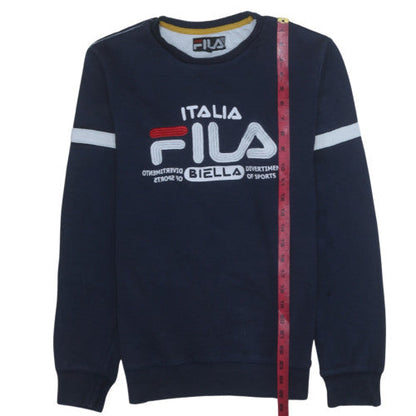 Mens UK Size M FILA Blue Pullover Sweatshirt