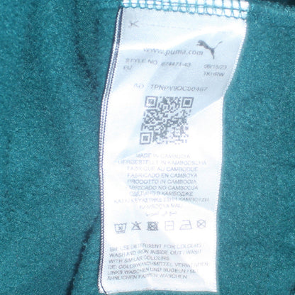 Womens UK Size L PUMA Green Pullover Hoodie