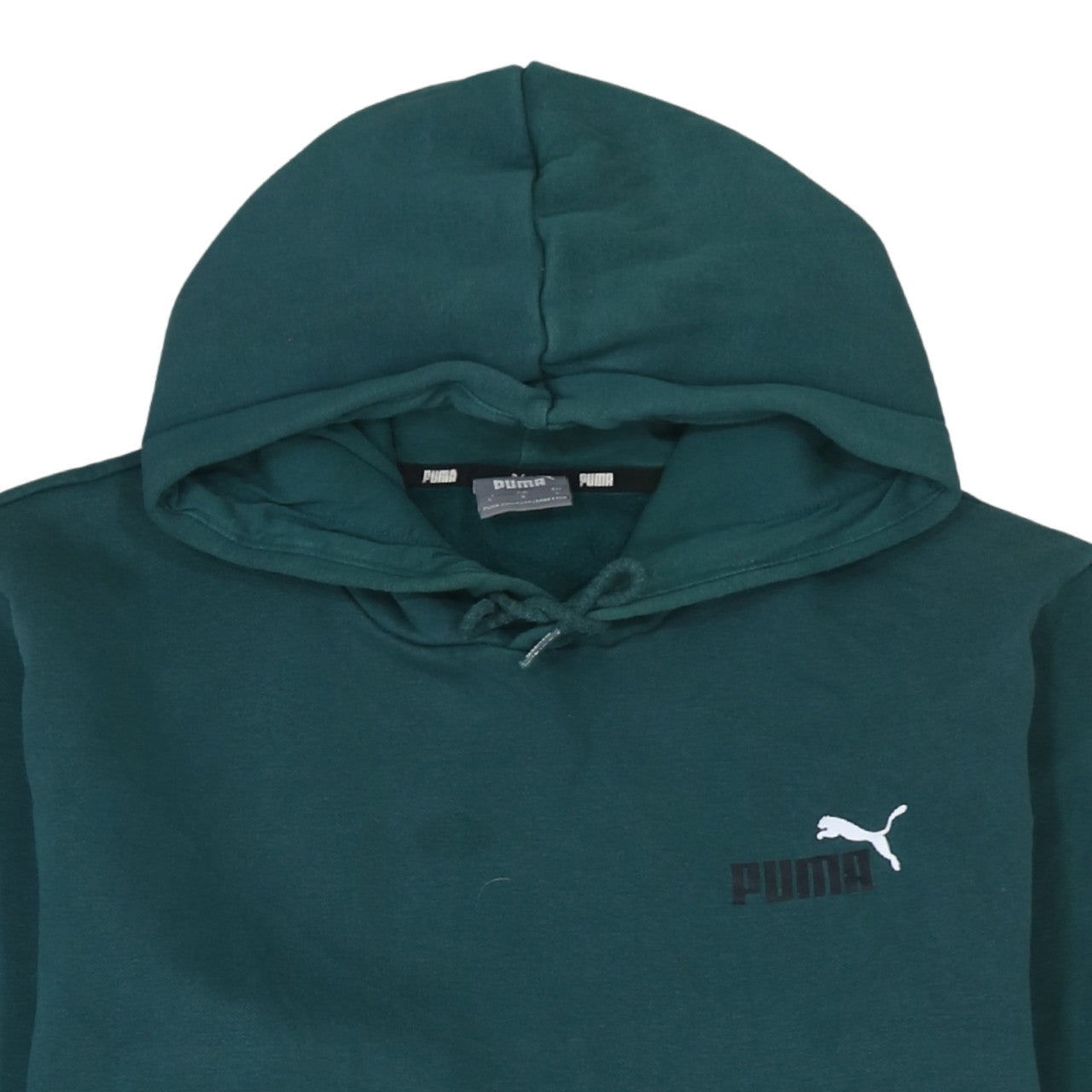 Womens UK Size L PUMA Green Pullover Hoodie