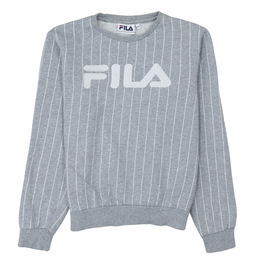 Womens UK Size 2XS FILA Grey Pullover Sweatshirt