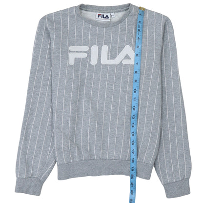 Womens UK Size 2XS FILA Grey Pullover Sweatshirt