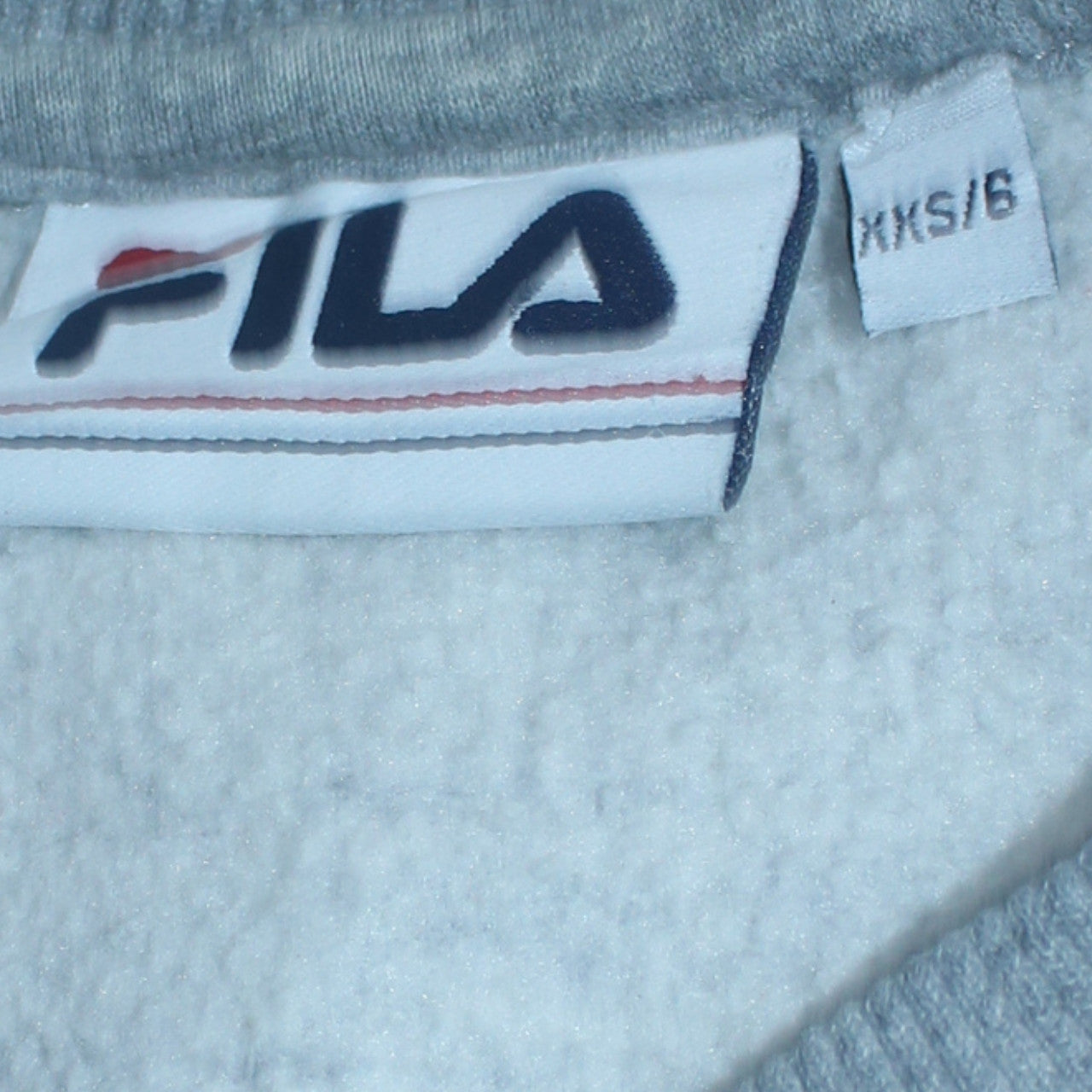 Womens UK Size 2XS FILA Grey Pullover Sweatshirt