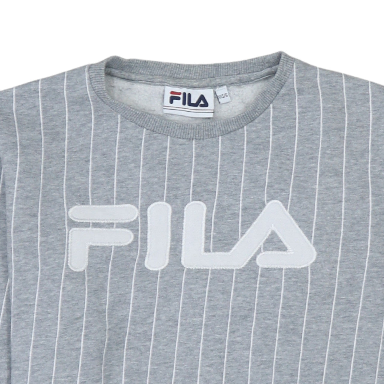 Womens UK Size 2XS FILA Grey Pullover Sweatshirt