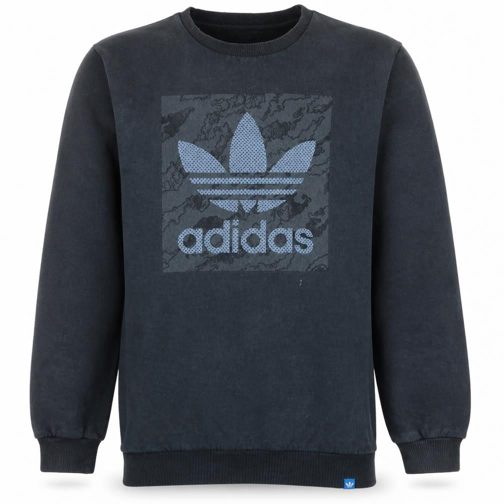 Mens UK Size M adidas Black Pullover Sweatshirt