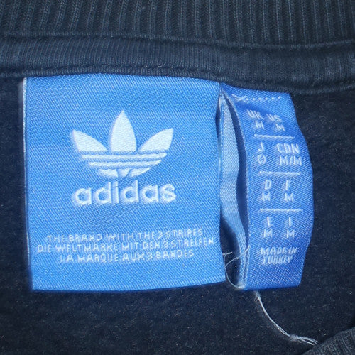 Mens UK Size M adidas Black Pullover Sweatshirt