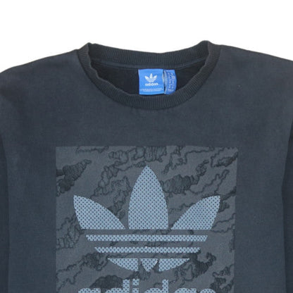 Mens UK Size M adidas Black Pullover Sweatshirt