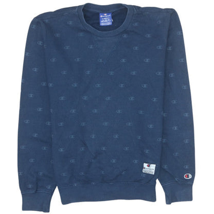 Mens UK Size XS Champion Blue Pullover Sweatshirt
