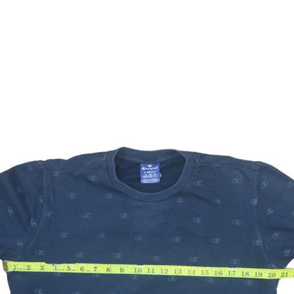 Mens UK Size XS Champion Blue Pullover Sweatshirt