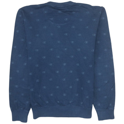 Mens UK Size XS Champion Blue Pullover Sweatshirt